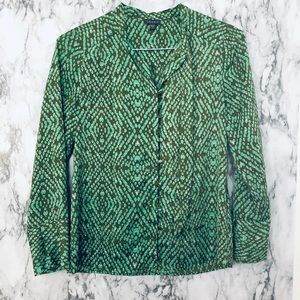 Lilla P dress-shirt silk blouse Small